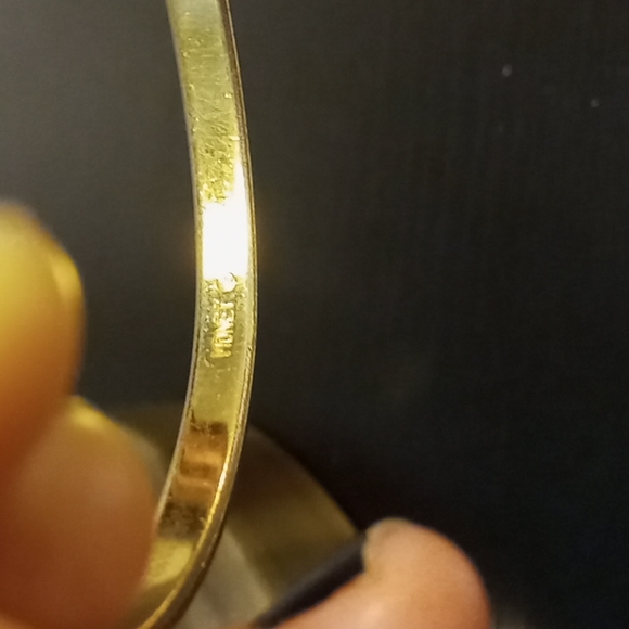Monet gold bangle (thin) - Picture 3 of 4
